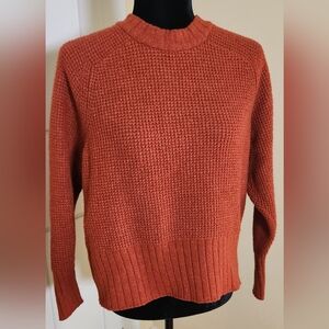 A New Day Burnt Orange Pullover S